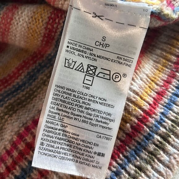 GAP Striped Merino Wool Blend Sweater ASO Max Mayfield - Picture 6 of 8